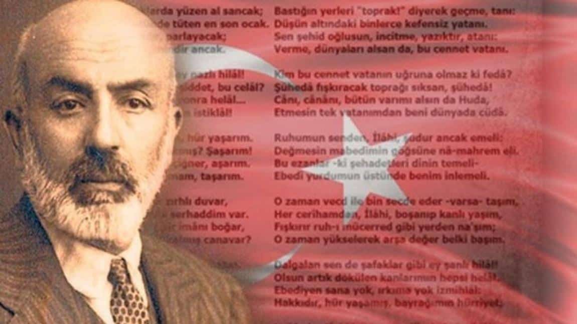 İSTİKLAL MARŞI OKUMA YARIŞMASINDA İLÇE 3.SÜ OLAN ÖĞRENCİMİZ..